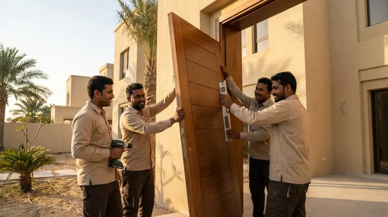 تركيب ابواب واخشاب في ابوظبي
